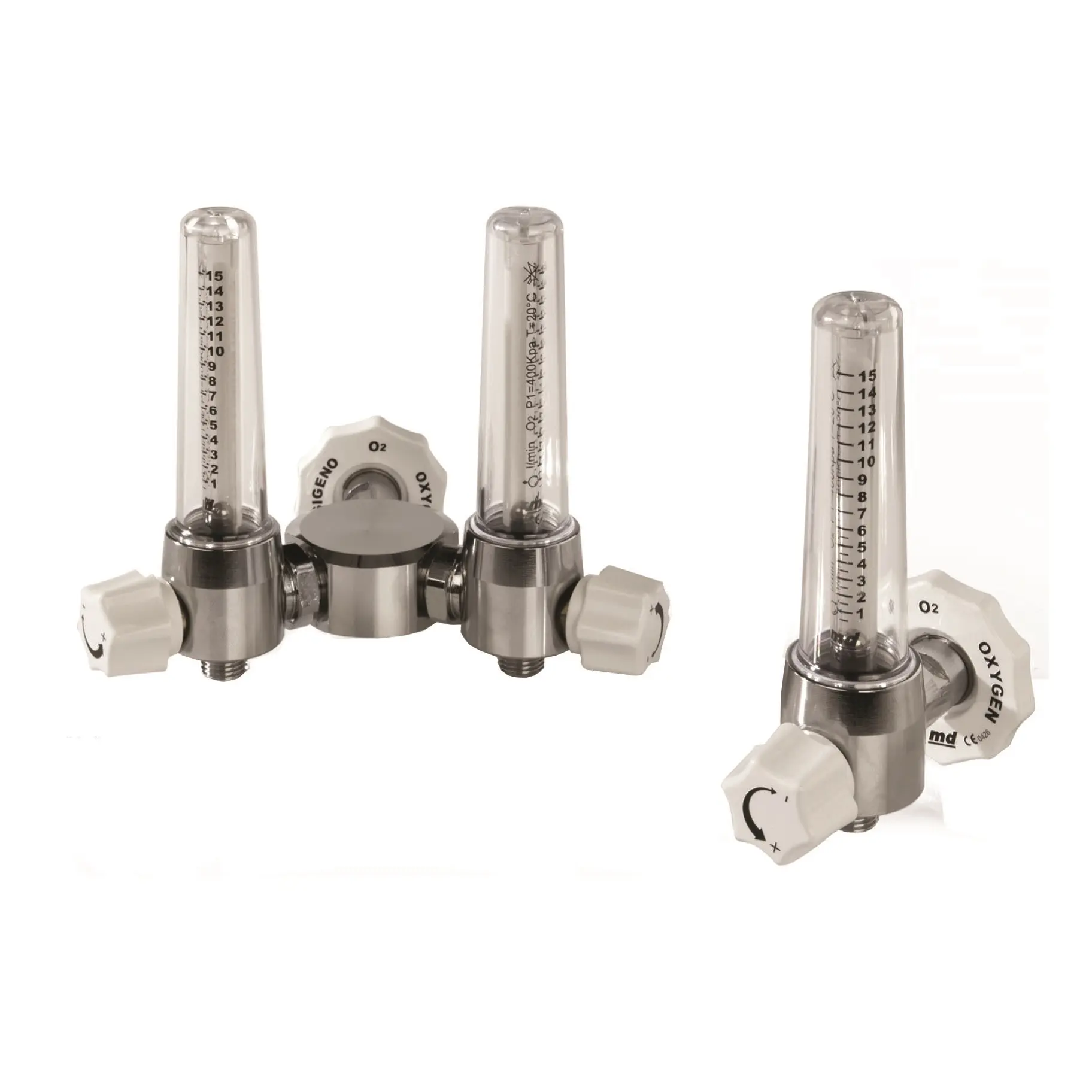 Flow meters for oxygen therapy